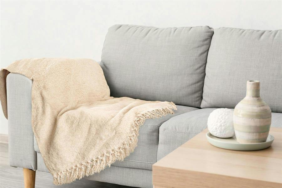 Darcy Tassel Natural Throw 50x60"