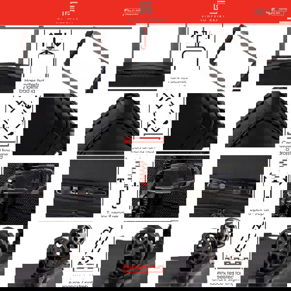 Gino Ferrari Omis Lightweight Soft Shell Suitcase with Wheels TSA Lock Hold Luggage