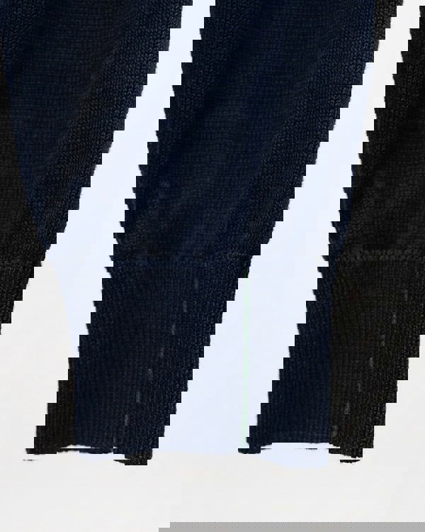 Lacoste Half Zip Logo Mens Sweatshirt - Navy Blue 166