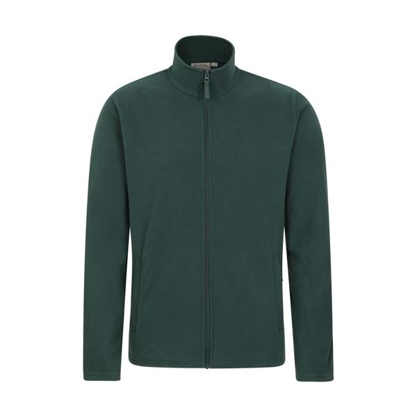 Mountain Warehouse Mens Camber Fleece Jacket - Dark Green - 