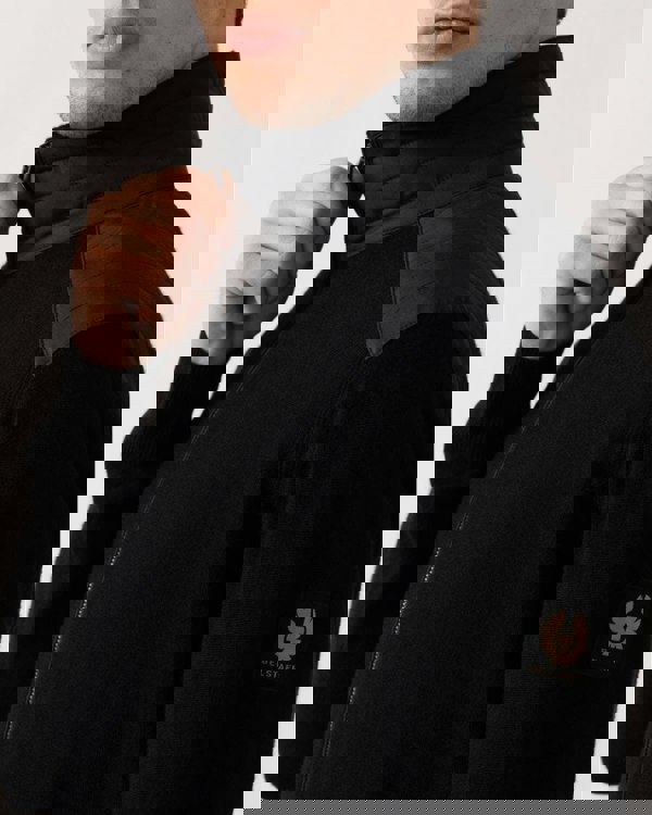 Belstaff Kelby Mens Merino Wool Zip Cardigan - Black