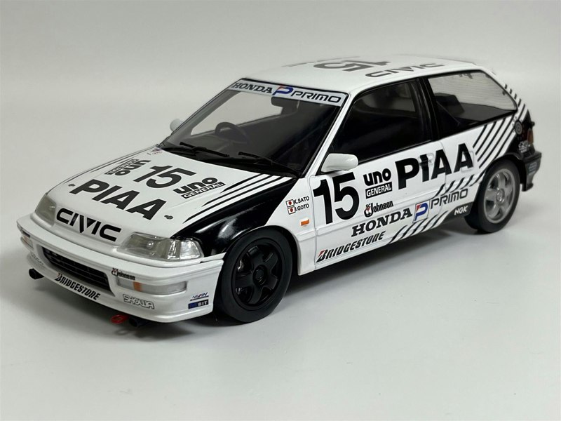 Triple9 Honda Civic EF-9 #15 PIAA 1991 1:18 Scale Triple 9 1800102