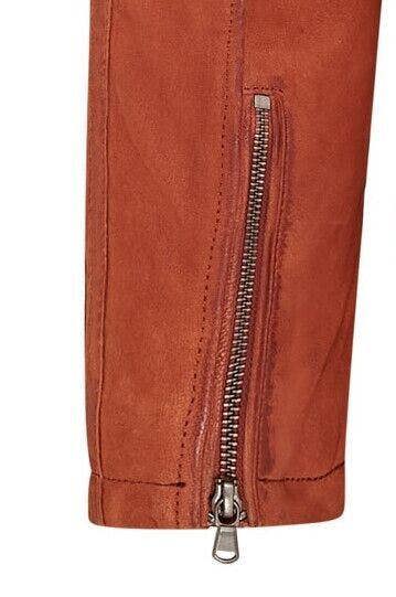 Infinity Leather Mens Buff Leather Cafe Racer Biker Jacket - Jinan