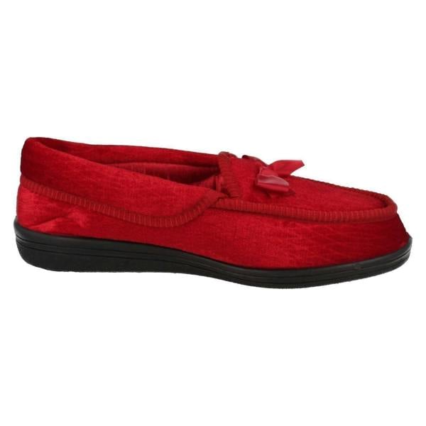 Four Seasons Ladies Four Seasons Full Slippers with Bow Detail