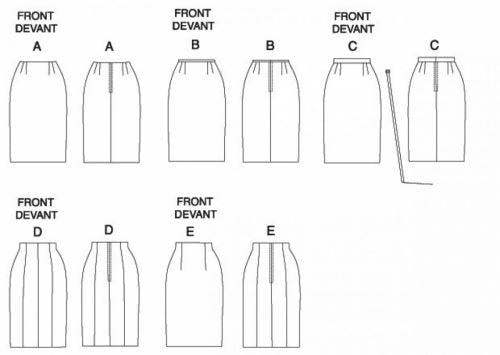 Butterick Sewing Pattern 6746, Skirts for Women, BB (8-10-12-14) - Easy
