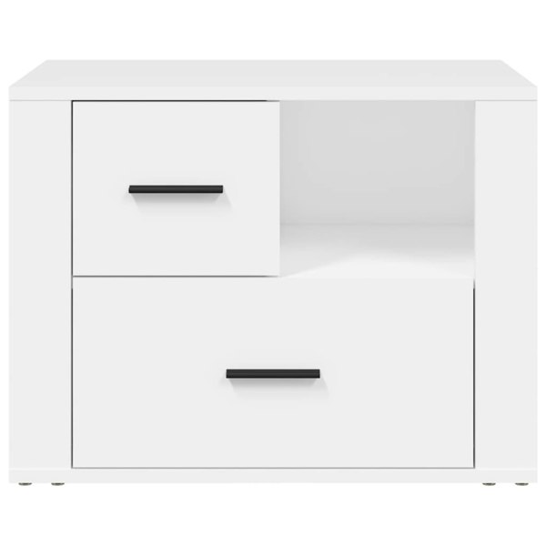 Berkfield Bedside Cabinet White 60x36x45 cm Engineered Wood