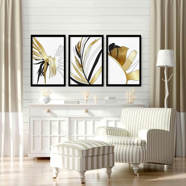 Wall print for living room | set of 3 wall art prints