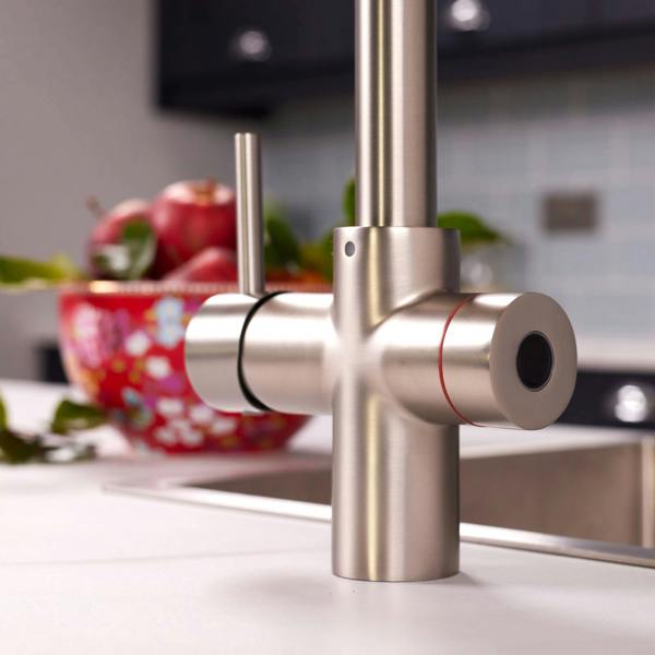 Impromta 4 in 1 Biometric Boiling Water Tap | Brushed Steel Finish