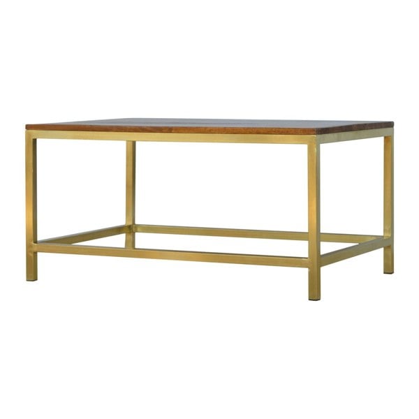 Artisan Furniture Rectangle Gold Coffee Table