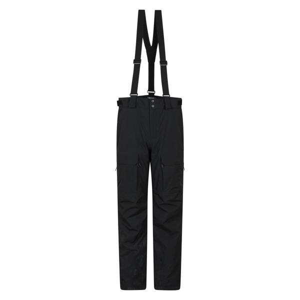 Mountain Warehouse Mens Ariel Waterproof Cargo Pocket Ski Trousers - Black
