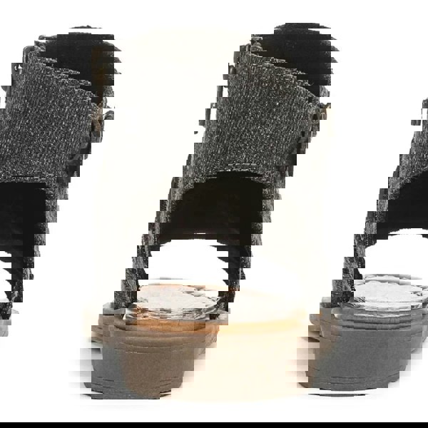 Blowfish Malibu Denver - Women's Charcoal Strappy Low Wedge Sandals