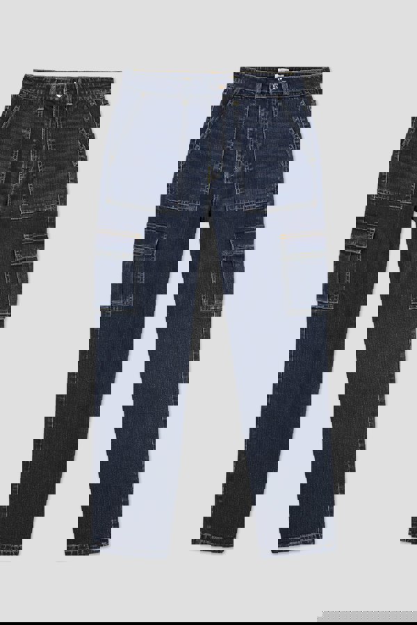 ENORSIA Vintage Straight Leg Cargo Jeans