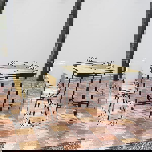 Patio Rattan Dining Set