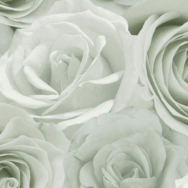 World Of Wallpaper Melany Rose Wallpaper - Sage Green