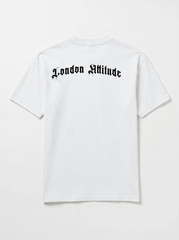 London Attitude Original Creators Doberman Oversized Heavyweight White T-Shirt