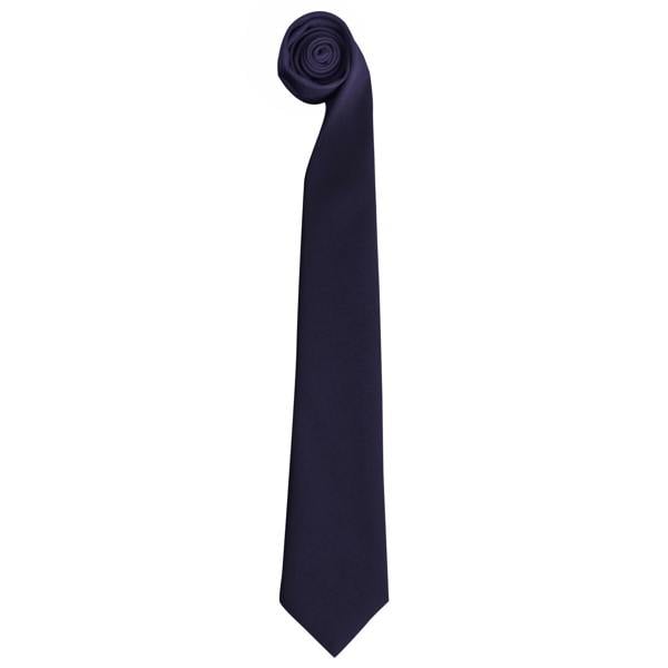 Premier Tie - Men Plain Work Tie - Navy