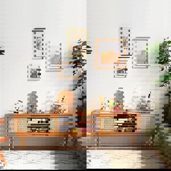 Mario Cane Rattan TV Stand-Weilai Concept-Weilai Concept