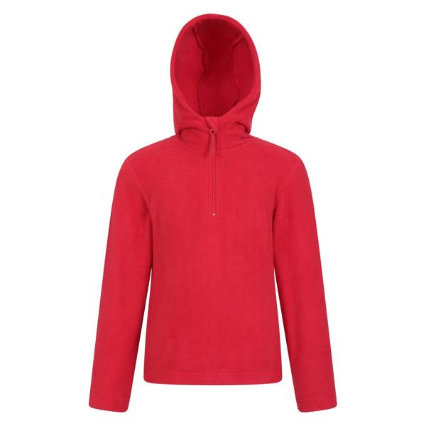 Mountain Warehouse Childrens/Kids Camber II Fleece Hoodie - Dark Red - 