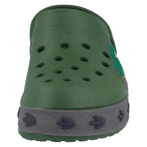 JC Dees Boys JCDees Clogs With Dinosaur Design And Lights N1166