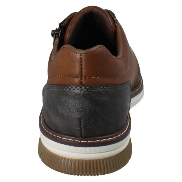 Rieker Mens Rieker Smart  Casual Lace Up Shoes With Side Zip 14412