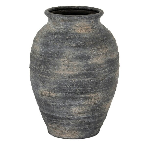 Wyld Haus Bramble Dark Aged Medium  Layered Olpe Ceramic Vase