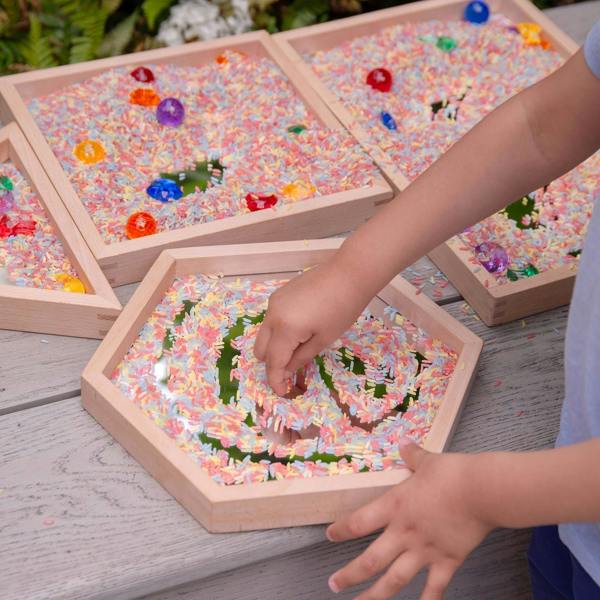 tickit Wooden Shape Mirror Tray