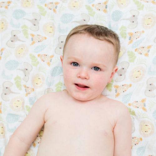 Lulujo - Large Muslin Swaddle - Jungle Safari