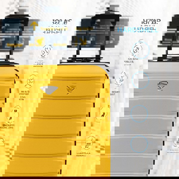 Flight Knight 45x36x20cm EasyJet Free Cabin Size Maximum Carry On Suitcase Cabin Bag