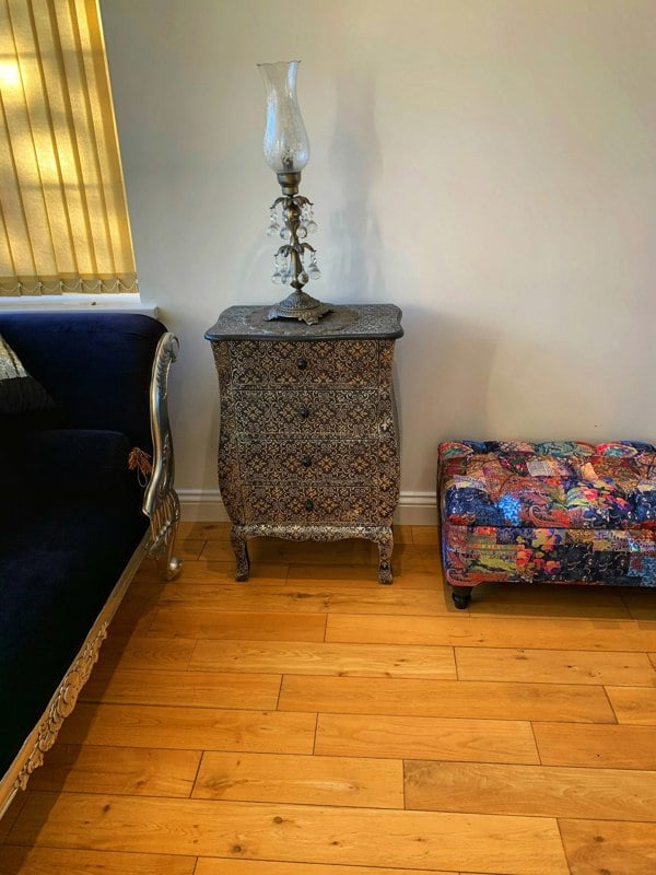 ISTOOLS Damask Multicolour Storage Ottoman Bench with Hidden Storage & Stylish Seating