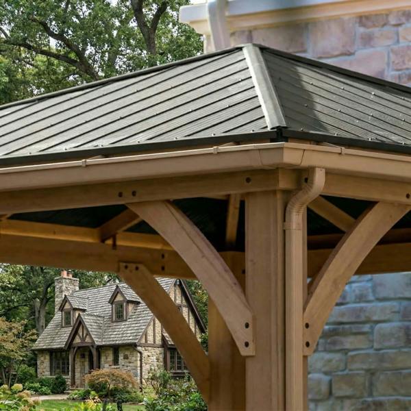 Costco Gazebo Rain Gutter Kit (12ft x 14ft) Gazebo Costco Accessories 1