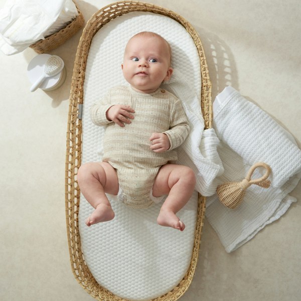 Luxury Basket Changing Mat - With Soft Fabric Cover - The Tiny Bed Company™