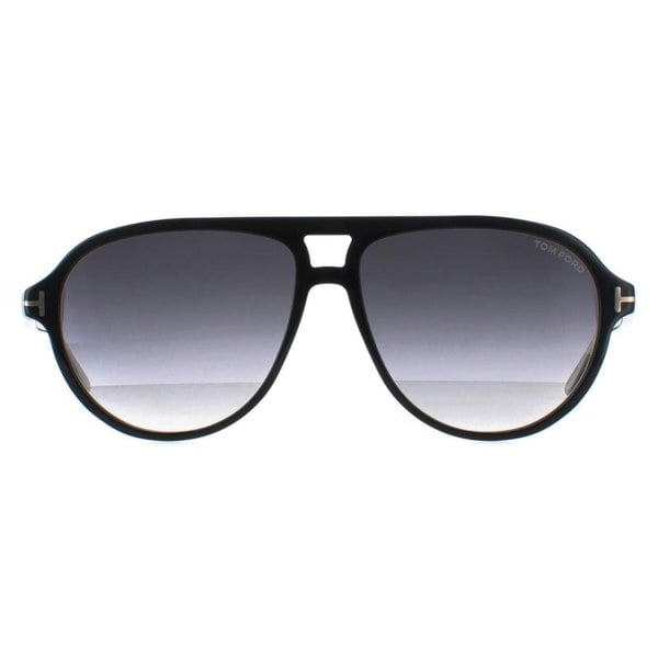 Tom Ford Sunglasses FT0932 Jeffrey 01B Shiny Black Smoke Gradient
