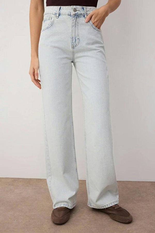 WOVCOR High Waist Wide Leg Jeans