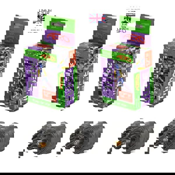 Aero Sport 2 x Butyl Rubber 12" x 1.75-2.125 Inner Tube 500%* Extra Ride Time Schrader Valve