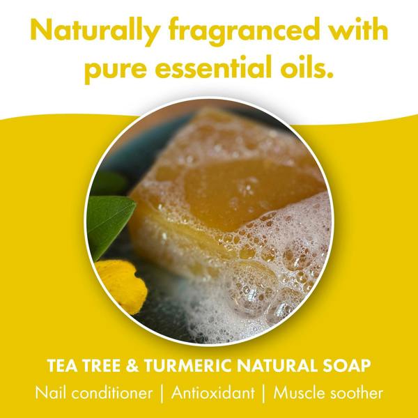 Friendly Soap 3 Pack - Natural Soap - Tea Tree & Turmeric