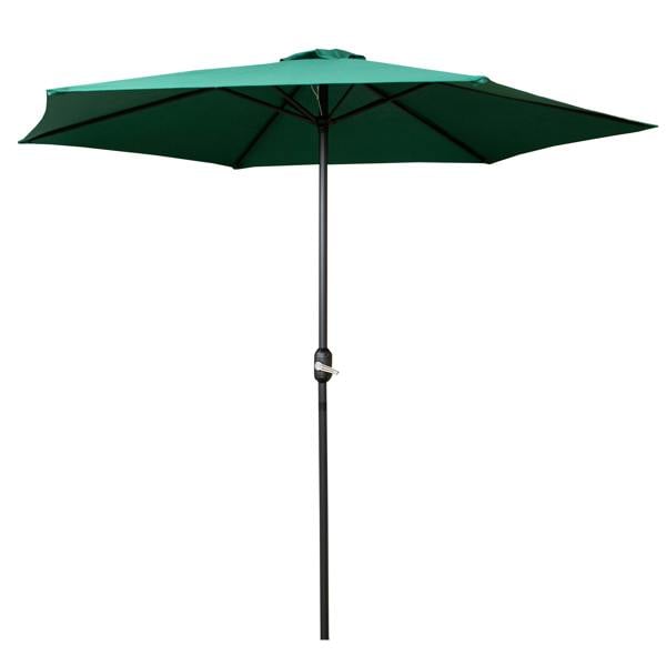 Samuel Alexander 2.7m Havana Garden Patio Parasol with Crank Handle and Cover in Green