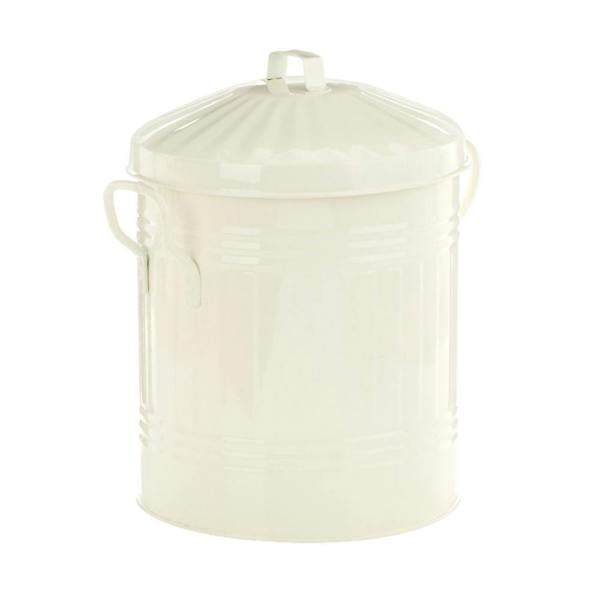 Leecroft Metal Mini Bin Cream 12 x 10'' - One Colour - 