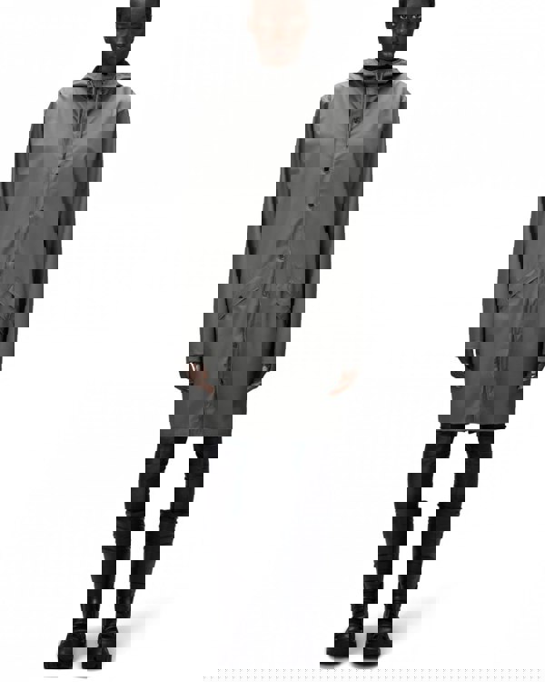 Rains Long Unisex Jacket - 13 Grey