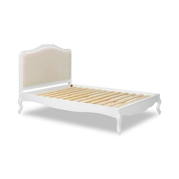 Statement Furniture Juliette White Bed Frame French Style with Upholstered Headboard 4ft6 5ft 6ft