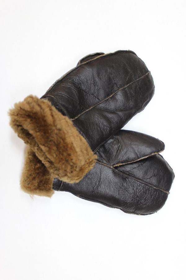 Infinity Leather Handmade new real Leather sheepskin unisex sheepskin shearling mittens mitts gloves thick warm