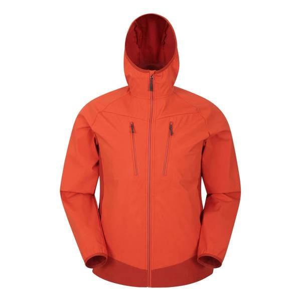 Mountain Warehouse Mens Ambit Lightweight Soft Shell Jacket - Orange - 