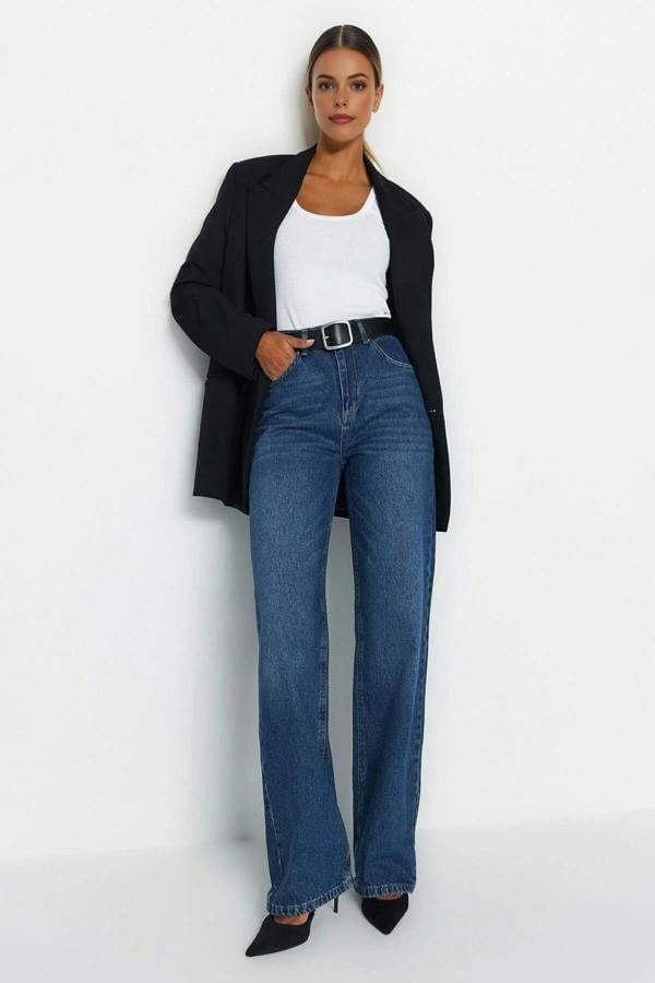 WOVCOR High Waist Wide Leg Jeans
