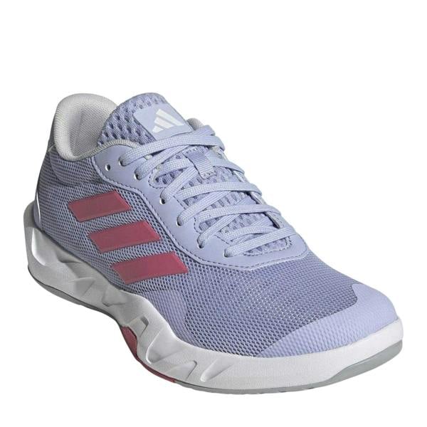 Adidas Womens/Ladies Amplimove 3 Stripes Lace Up Flat Trainers - Violet - 