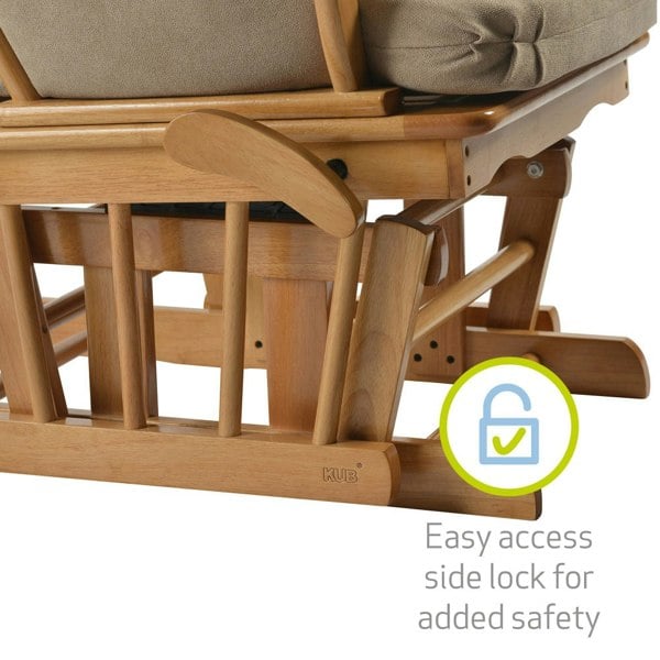 Kielder Glider Chair Warm Grey Safety Lock