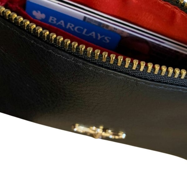Mala Leather Mason Bee Collection Leather Coin & Card Purse