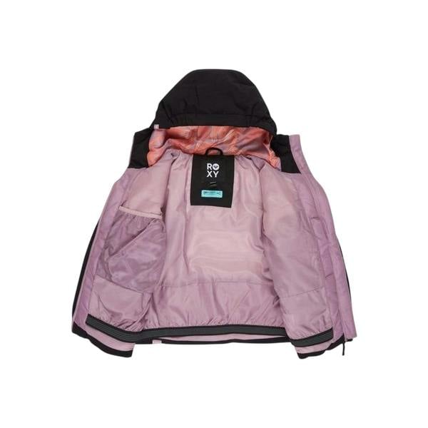 Roxy Girls Snowyhill Logo Ski Jacket - Black - 