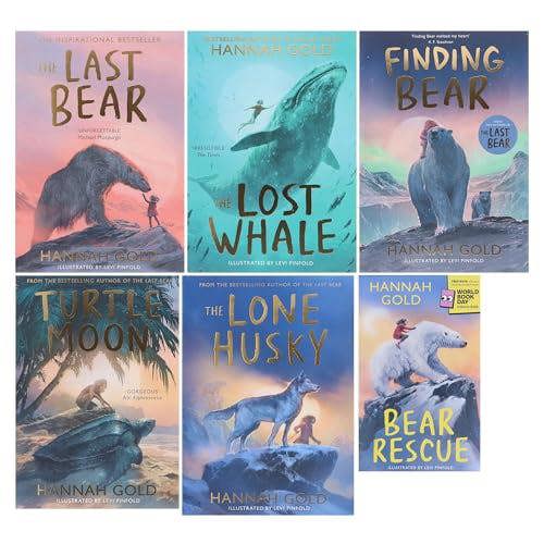Hannah Gold Collection 6 Books Set (The Lone Husky [Hardback],The Last Bear,The Lost Whale,Finding Bear,Turtle Moon & Bear Rescue:World Book Day 2026)