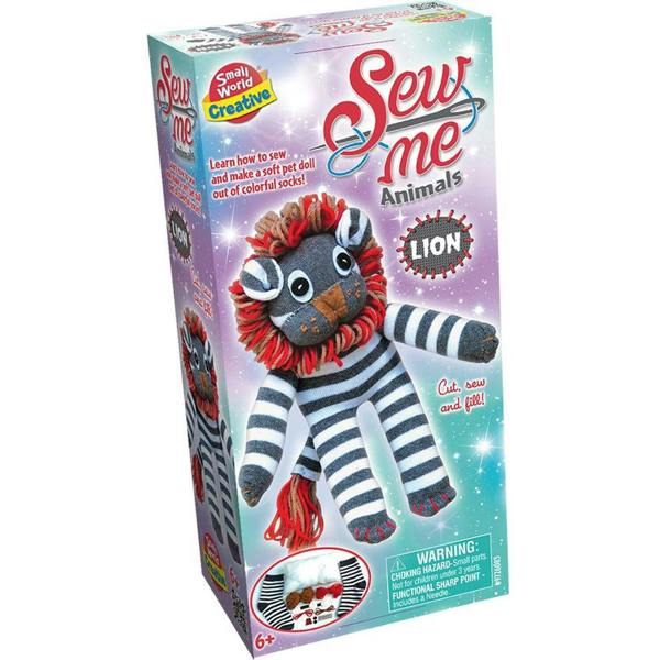 Small World Toys Sew Me Animals Lion - Blue