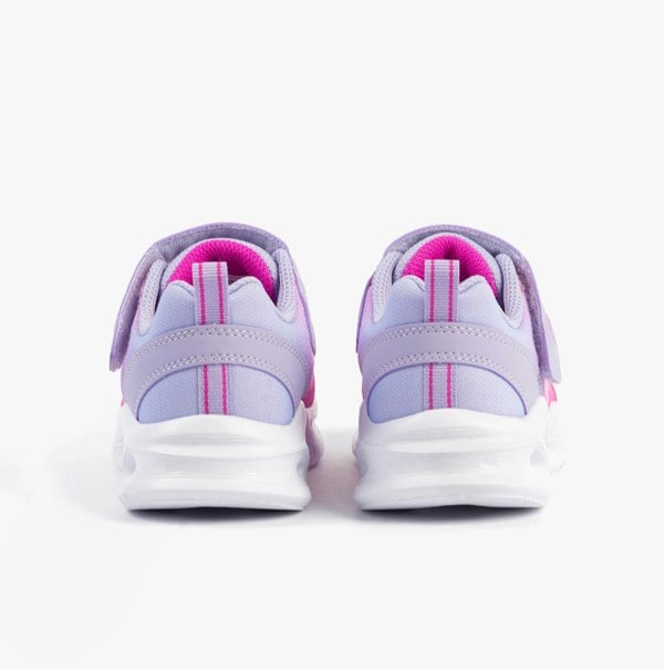 Skechers SKECHERS SOLA GLOW - OMBRE DELUXE Girls Trainers Lavender/Pink