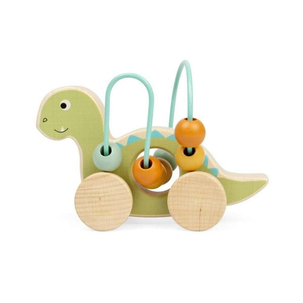 Bigjigs Toys Push Along Diplodocus Bead Frame